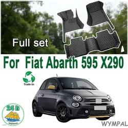Car Floor Mat For Fiat Abarth 595 X290 2012~2022 Waterproof Tapetes Para Carro Alfombrillas Coche Car Mats Floor Car Accessories