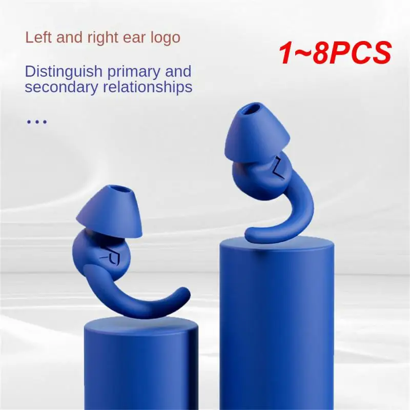 수면 귀마개, 소음 감소, 방수 Oordopjes Bouchon Oreille Tapones Para Dormir 귀마개, 1-8PCs