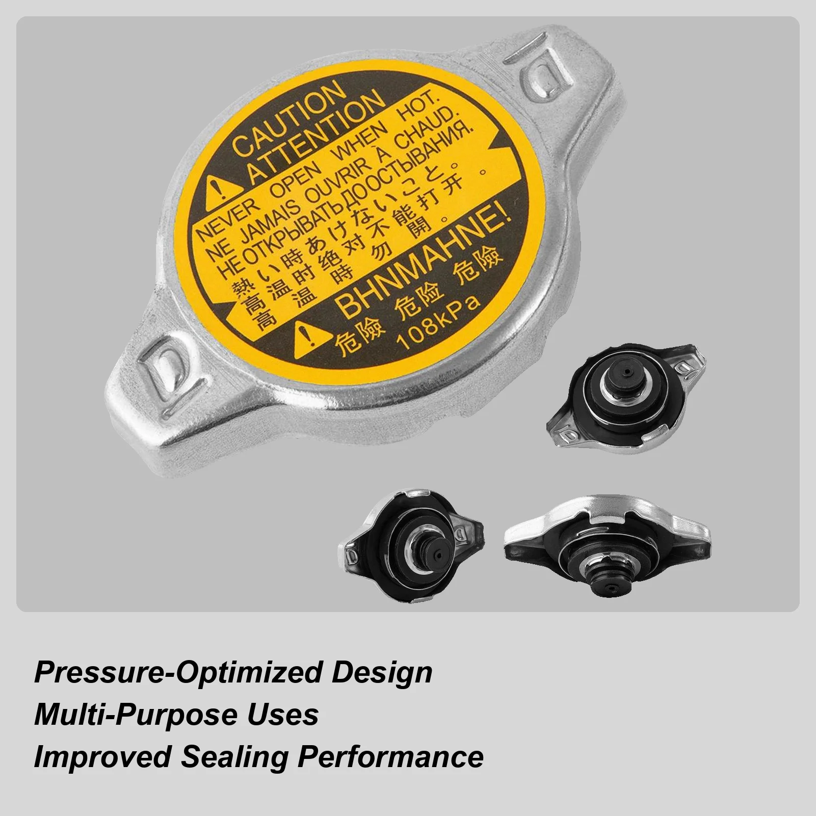 

Radiator Cover Car Stainless Steel Engine Radiator Cover Car stainless steel water tank caps Auto Accessories for Truck SUV