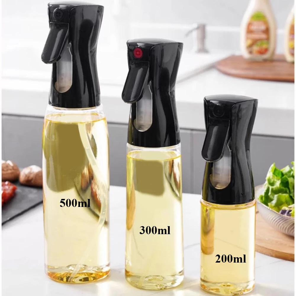 Botella pulverizadora de aceite a presión, cocina barata, botella pulverizadora de aceite para barbacoa, atomización de salsa de vinagre de soja, freidora de aire, botella pulverizadora, herramientas de cocina
