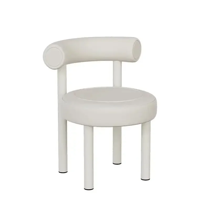 

White Fishing Dining Chairs Ergonomic Outdoor Nordic Mid Century Dining Chairs Armchair Balcony Furniture JY50CYgood quality