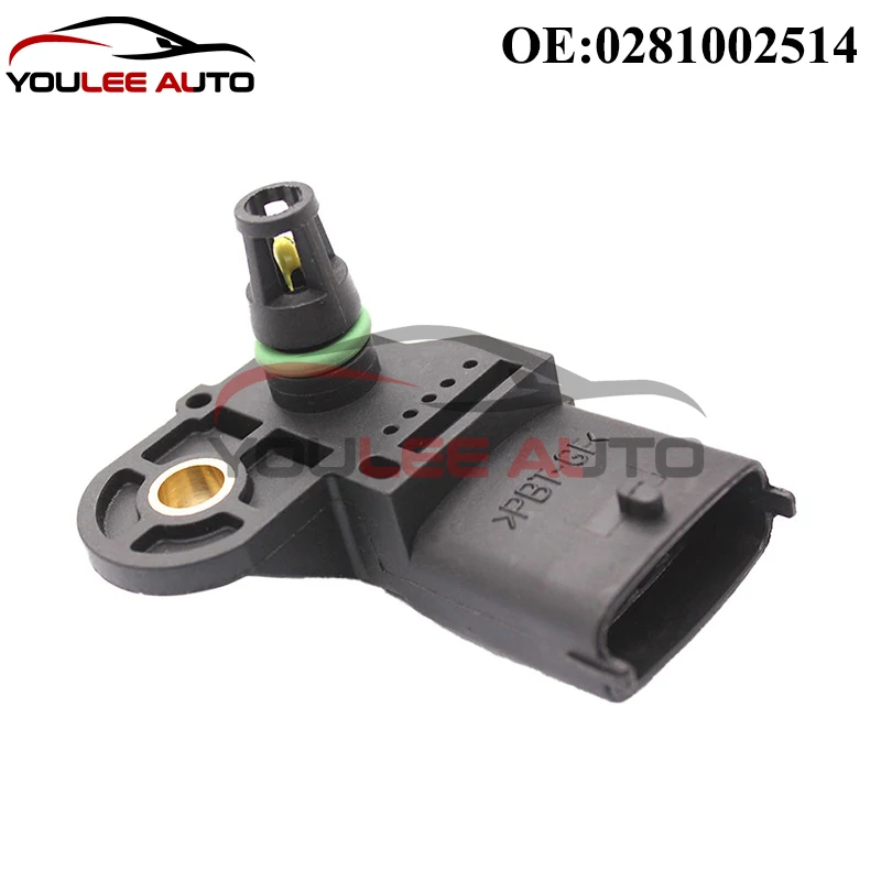 High Quality OEM 0281002514 Intake Air Manifold Pressure Map Sensor For AGRALE-DEUTZ CHEVROLET FIAT FORD VW IVECO Auto Parts