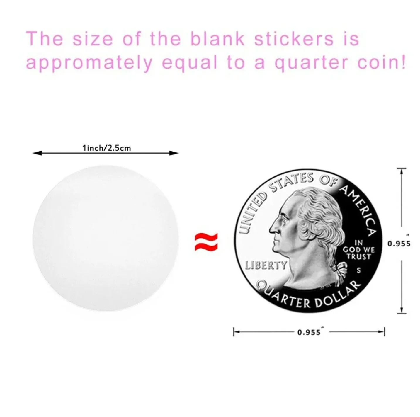 Obrázek 5: Od:2/2.5/3cm průhledná kolo pvc nálepky - dokonaný kolem tab smrštitelné pro drobný 500pcs/roll