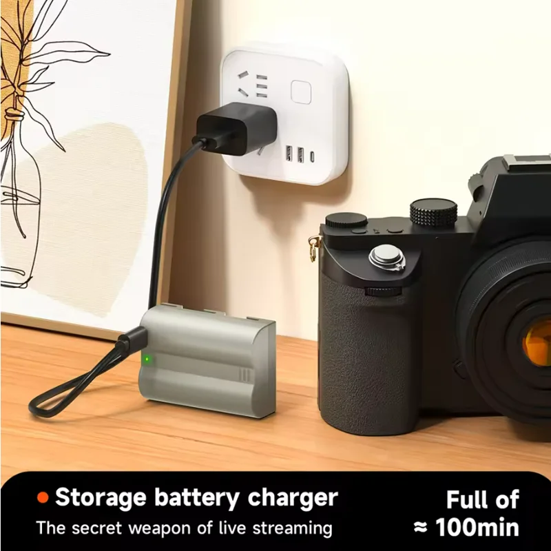 Akumulator 2600mAh EN-EL3E EN EL3e EN EL3E do aparatu Nikon D30 D50 D70 D70s D80 D90 D100 D200 D300 D300S D700 D800 — zdjęcie produktu 4
