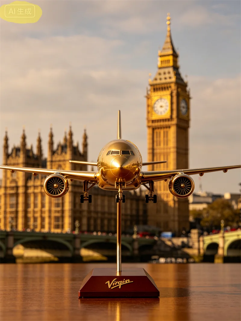 

1:150 Scale Diecast Model Virgin Atlantic Airlines Boeing B747/B787 Resin Airplane With Light Wheels Toy Collection Display