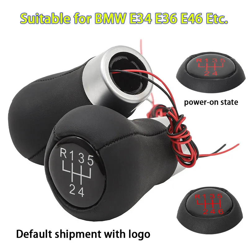 

Gear Shift Knob LED Lights For BMW E36 E46 E34 Transmission Knob Transmission 5 6 Speed Shift Knob Gear Lever Gear Shift Handbal