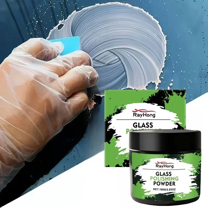 Restore Glass Clarity and Luster, Reduce Driving Hazards - Car Glass Polishing Powder - Detail Polishing, Suitable for Windows