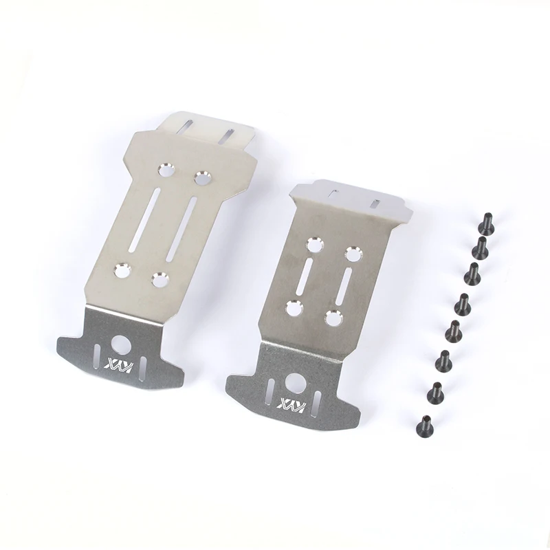 KYX Racing Stainless Steel Chassis Guard Chassis Armor Shield Upgrades Parts for RC Crawler Car Traxxas 1/10 Maxx WideMaxx