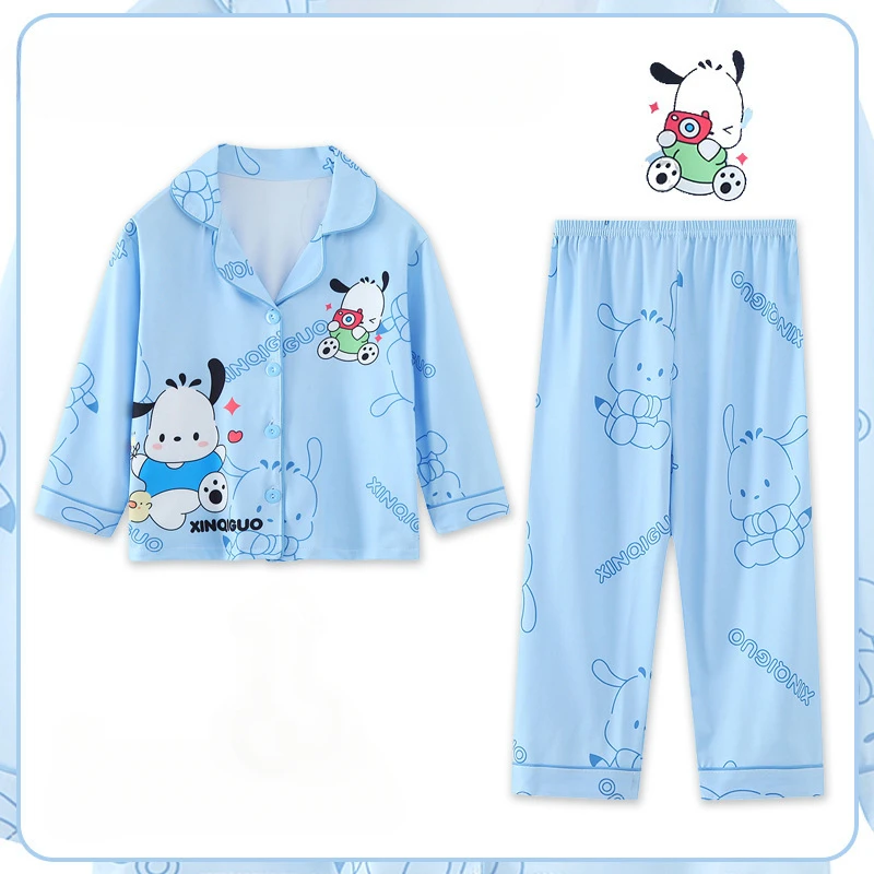 Disney Toy Children Pajama Sets New Popular Anime Print Soft Comfortable Kids Nightclothes Set Loose Trendy Breathable Pajamas