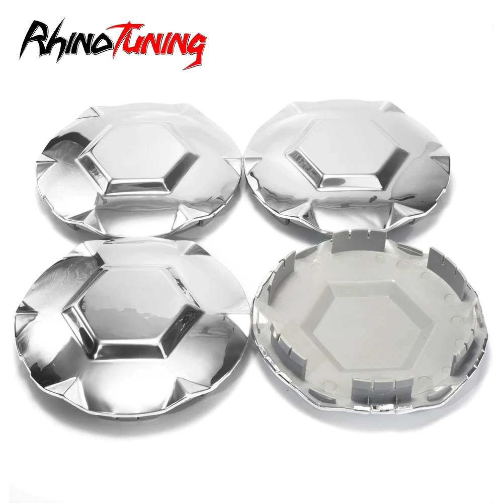 

4pcs 189mm 166mm Wheel Hub Caps For Refits Styling Rim No Logo Center Cover 6Clip Car Accessroies Chrome ABS Plastic