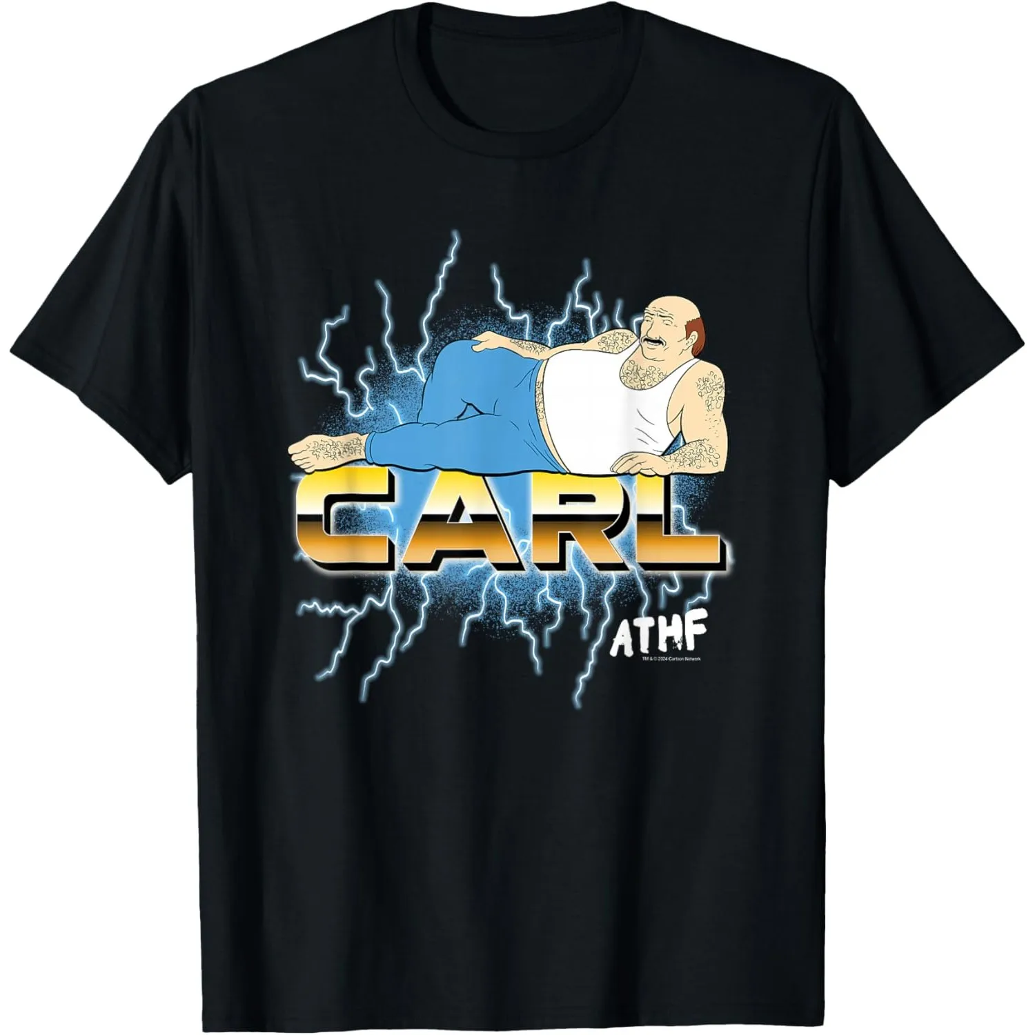 Aqua Teen Hunger Force Carl Lightning Funny Cartoon T-Shirt for Men
