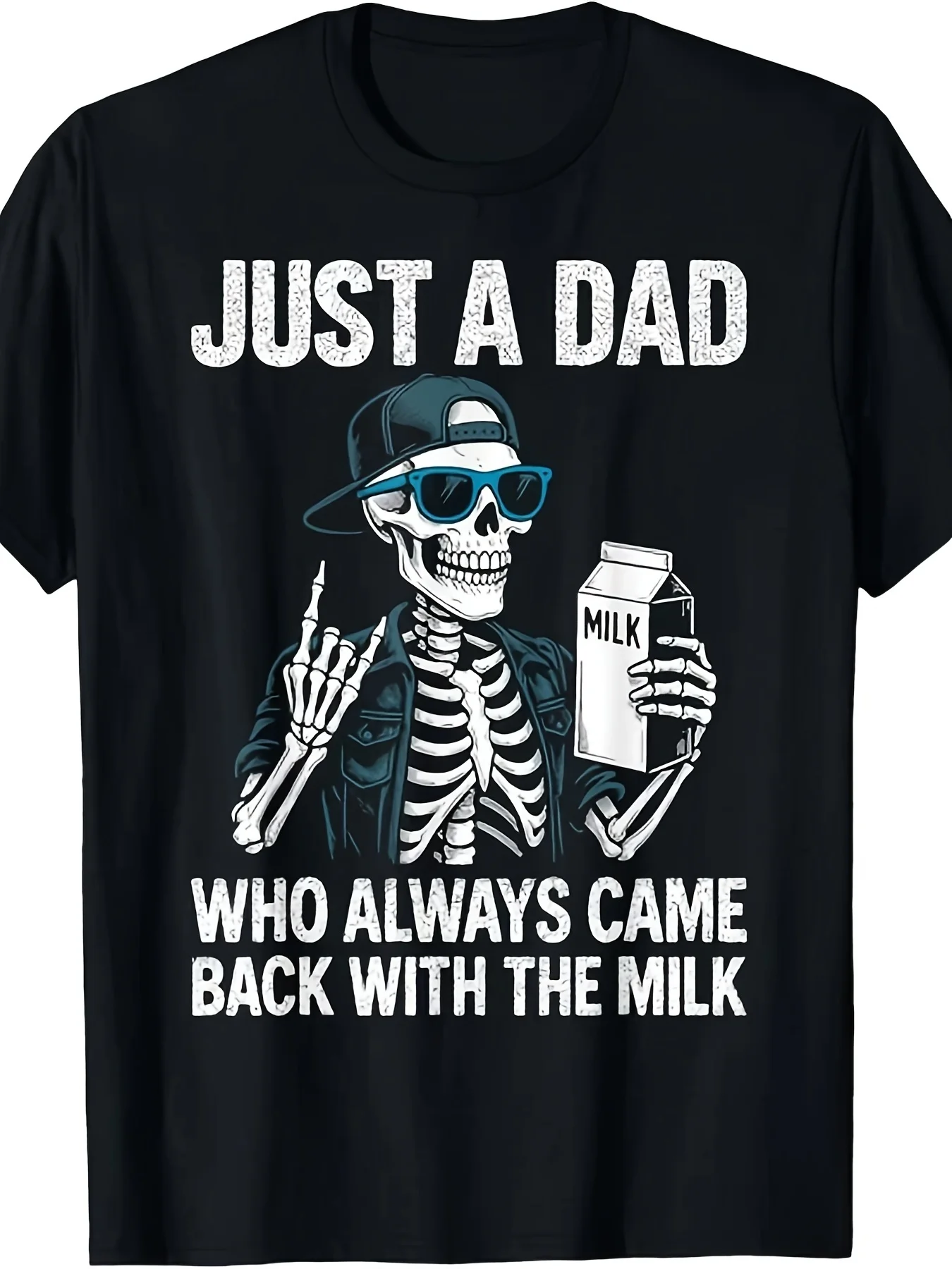 Camiseta divertida vintage para hombre con la frase "Always the Milkman Dad" - Regalo con chiste sobre entrega de leche, ideal para el Día del Padre, camiseta cómoda de manga corta con diseño de caja de leche (Ropa con chistes para papá)