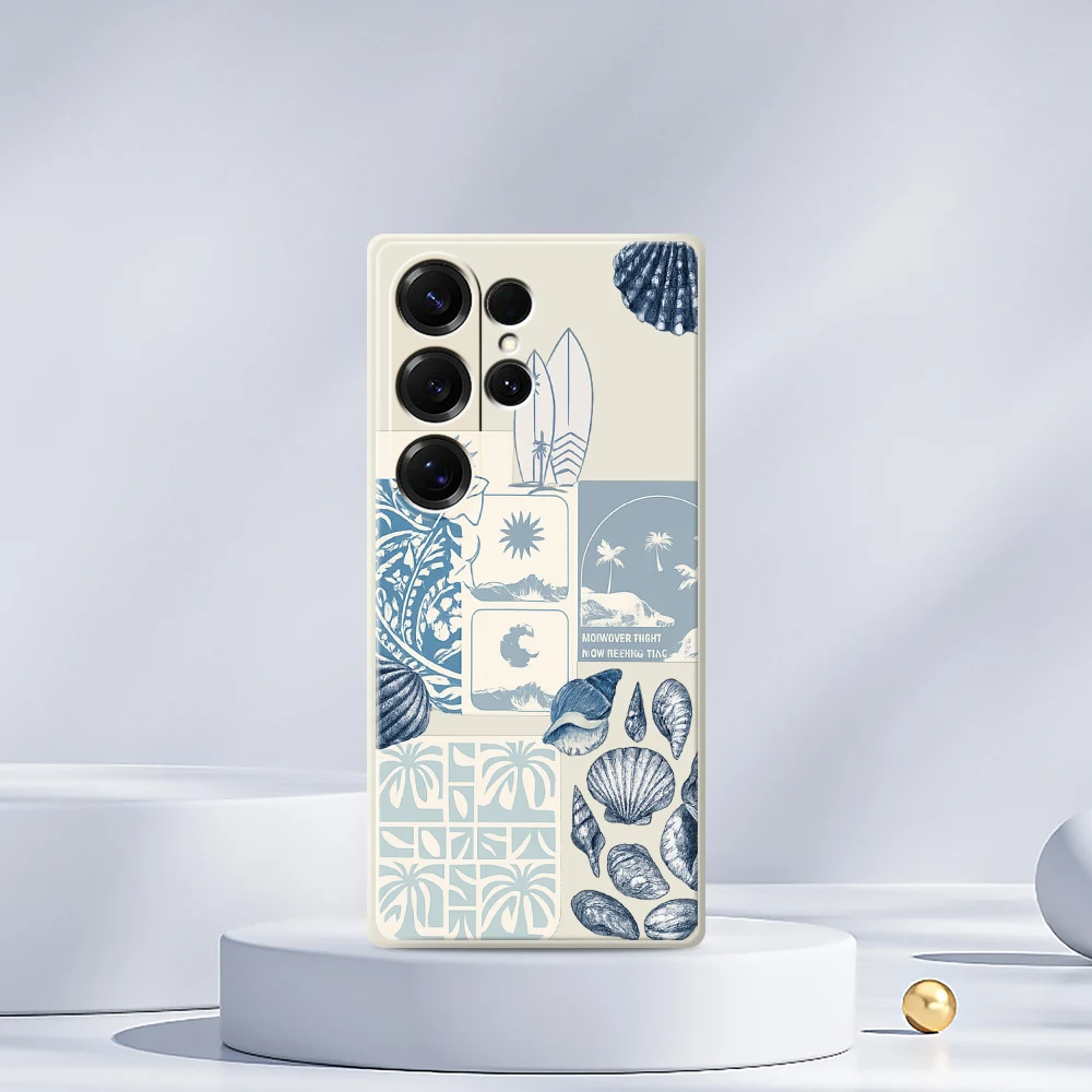 Capa de telefone móvel estilo praia para samsung galaxy a56 a32 a23 a22 5g a32 a23 4g a55 a54 a53 a52 a51 a35 a34 a31 a25 capa macia
