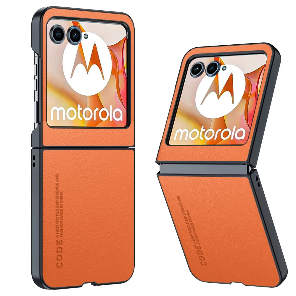 Para Motorola Razr 60 Ultra / Razr 50 Funda de lujo de cuero PU Funda protectora para Motorola Moto Razr 50 Ultra Funda Capa
