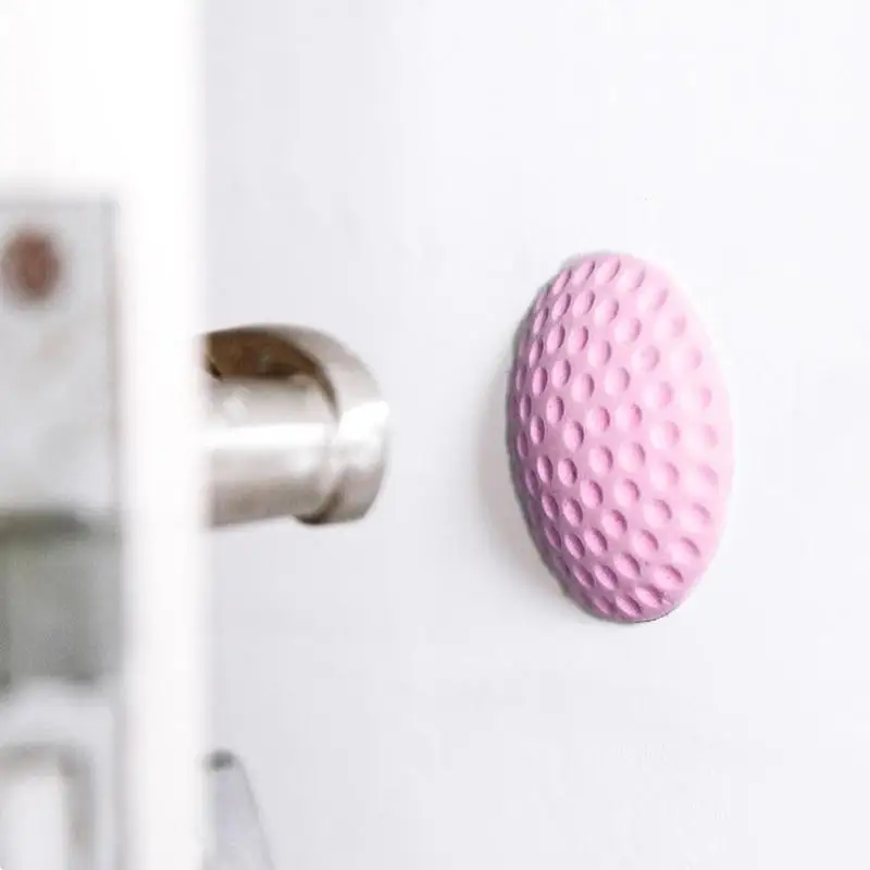 Tope de parachoques para manija de puerta, almohadilla de protección de pared de goma adhesiva, nuevo, 1 lote