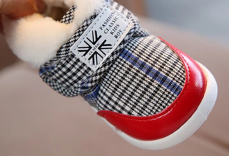 Kinder-Schneestiefel Winter Baby Jungen Warme Schuhe Kleinkind Mädchen Plüsch Gefütterte Verdickte Outdoor-Schuhe 0-5 Jahre Kinder Baumwollschuhe – Detail 17