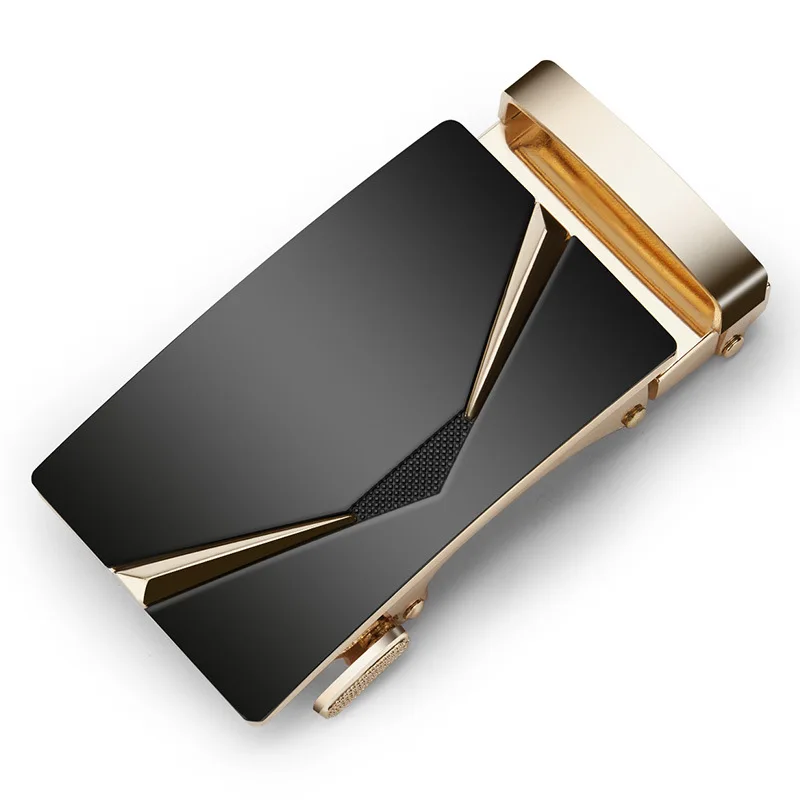 Men Belt Accessories Alloy Ratchet Buckle, Auto Lock Design Replacement Head Fit 3.2-3.5cm Belt Band