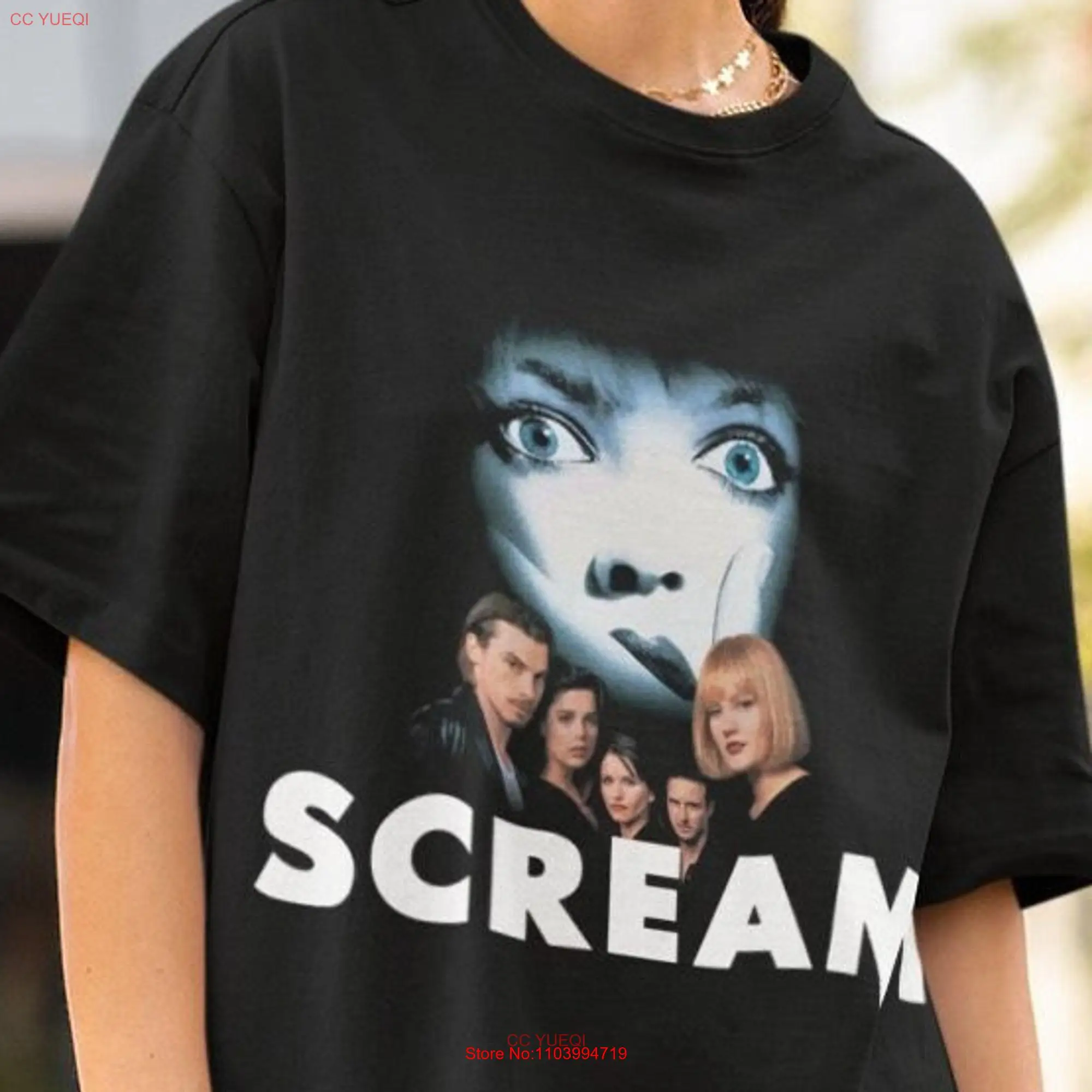 Scream Movie T shirt Poster 90s Horror Birthday Christmas s Holiday long or short sleeves