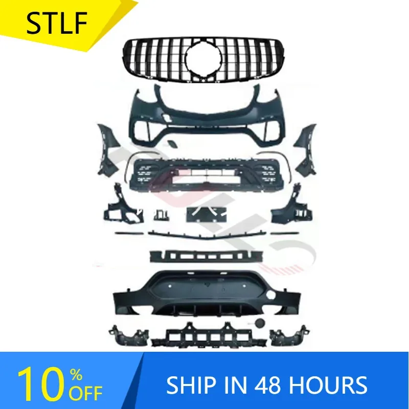 

Car Bumper For S GLC X253 Coupe 16-19 To GLC63S S Style
