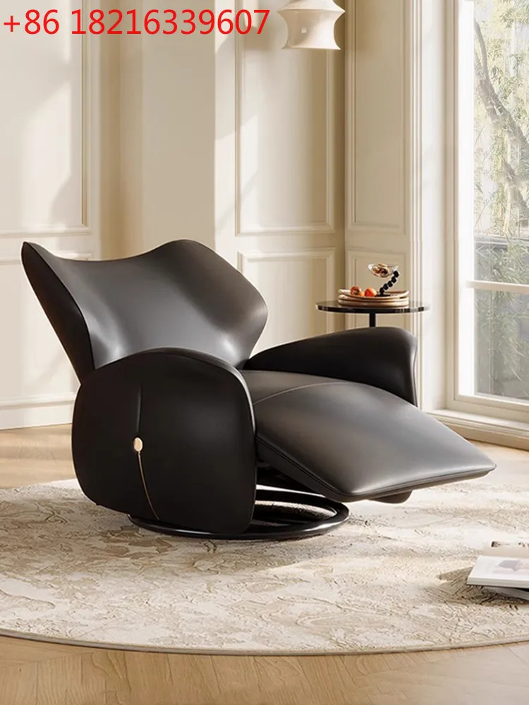 

Итальянский одиночный электрический диван-кресло, легкое, роскошное, высококачественное кресло для гостиной, многофункциональное кожаное вращающееся кресло