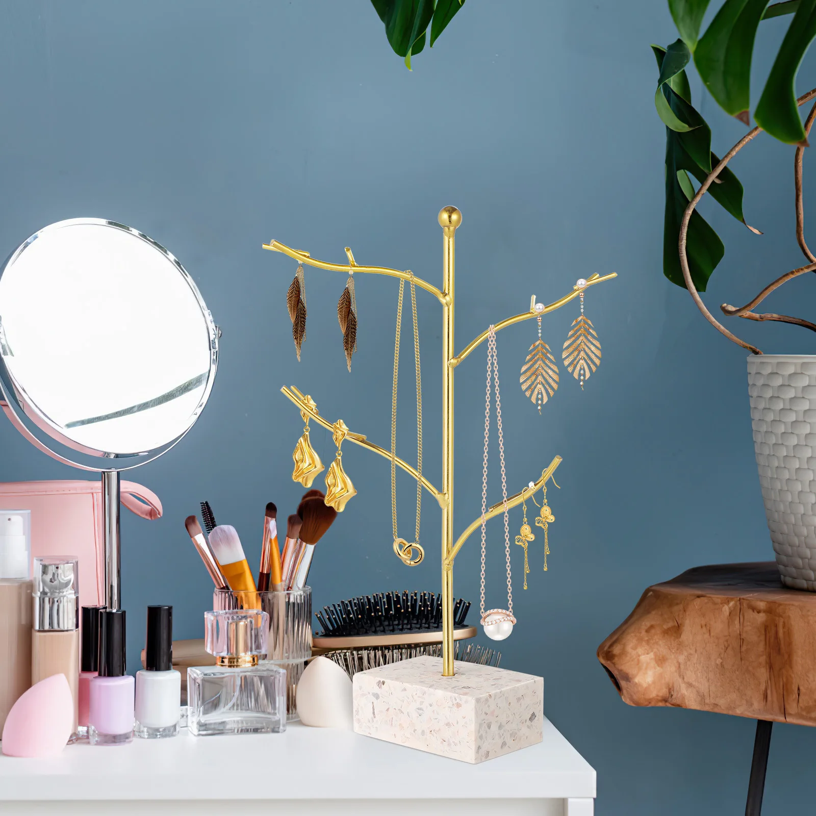 

1Pcs Jewelry Display Stand Tree Shape Organizer Exquisite Necklace Earring Holder Home Decor Gift Jewelry Display Stand