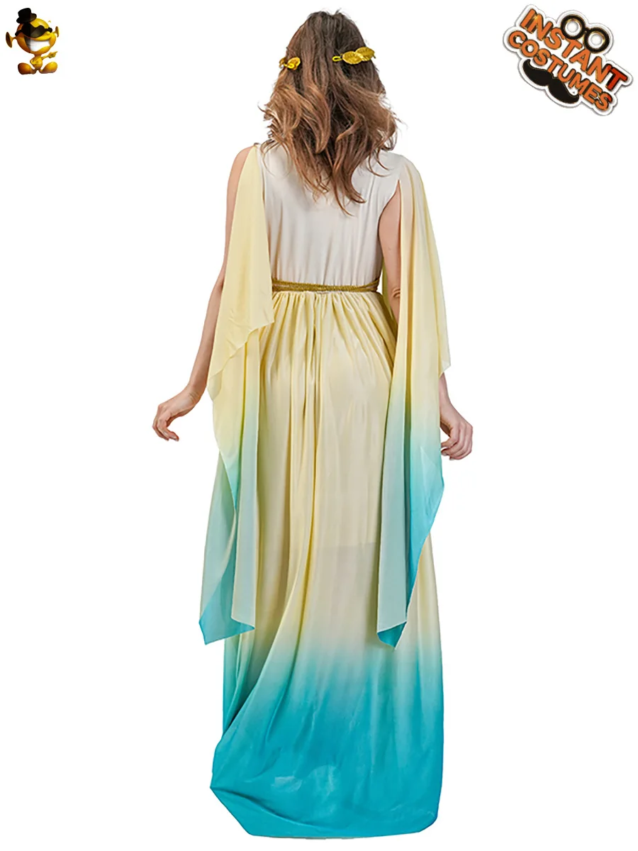 Griekse godin jurk kostuum vrouwen sexy rollenspel lange rok Cleopatra cosplay kostuum Halloween carnaval prestatieset 2025,