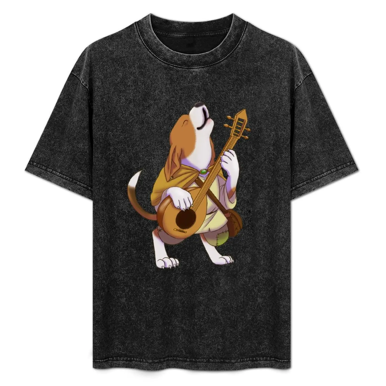 

D&D Doggo - Beagle Bard T-Shirt Christmas Casual Short Sleeve Top