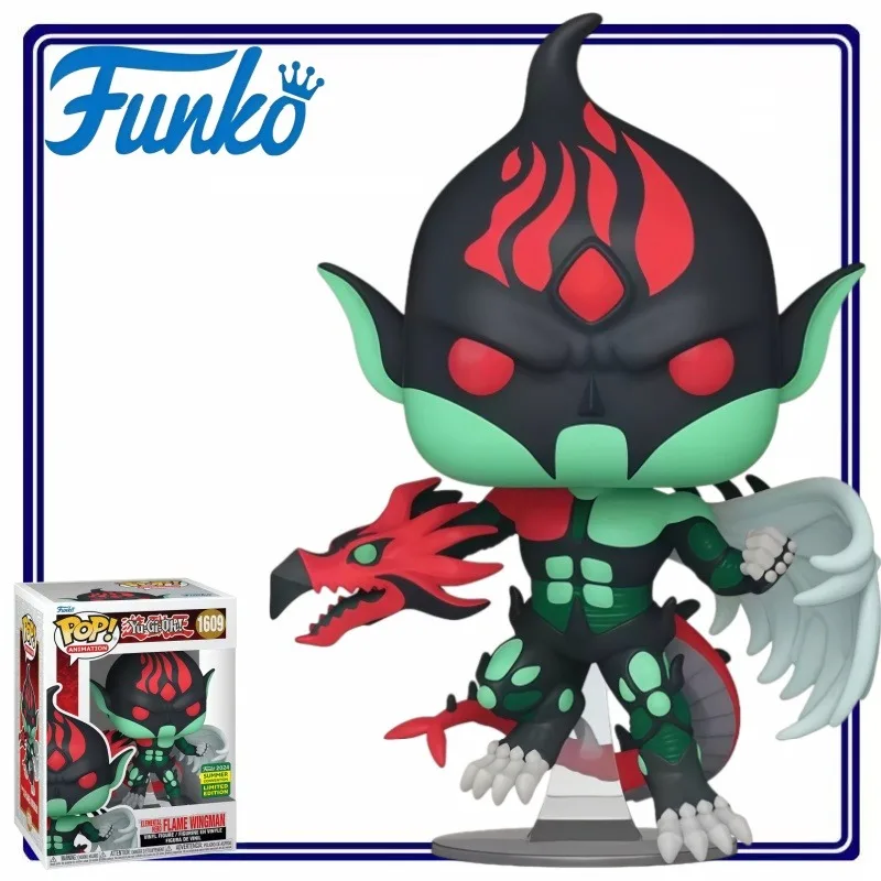 Funko Pop Yu-Gi-Oh! Figura Coleccionable de Vinilo Elemental Hero Flame Wingman, Decoración de Escritorio, Regalo para Fanáticos del Anime