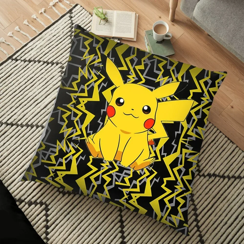 Cushion Cover Meowth Poke Ball Charmander Kawaii Anime Pillowcase Anime Figure Decor Sofa Pillow Cover