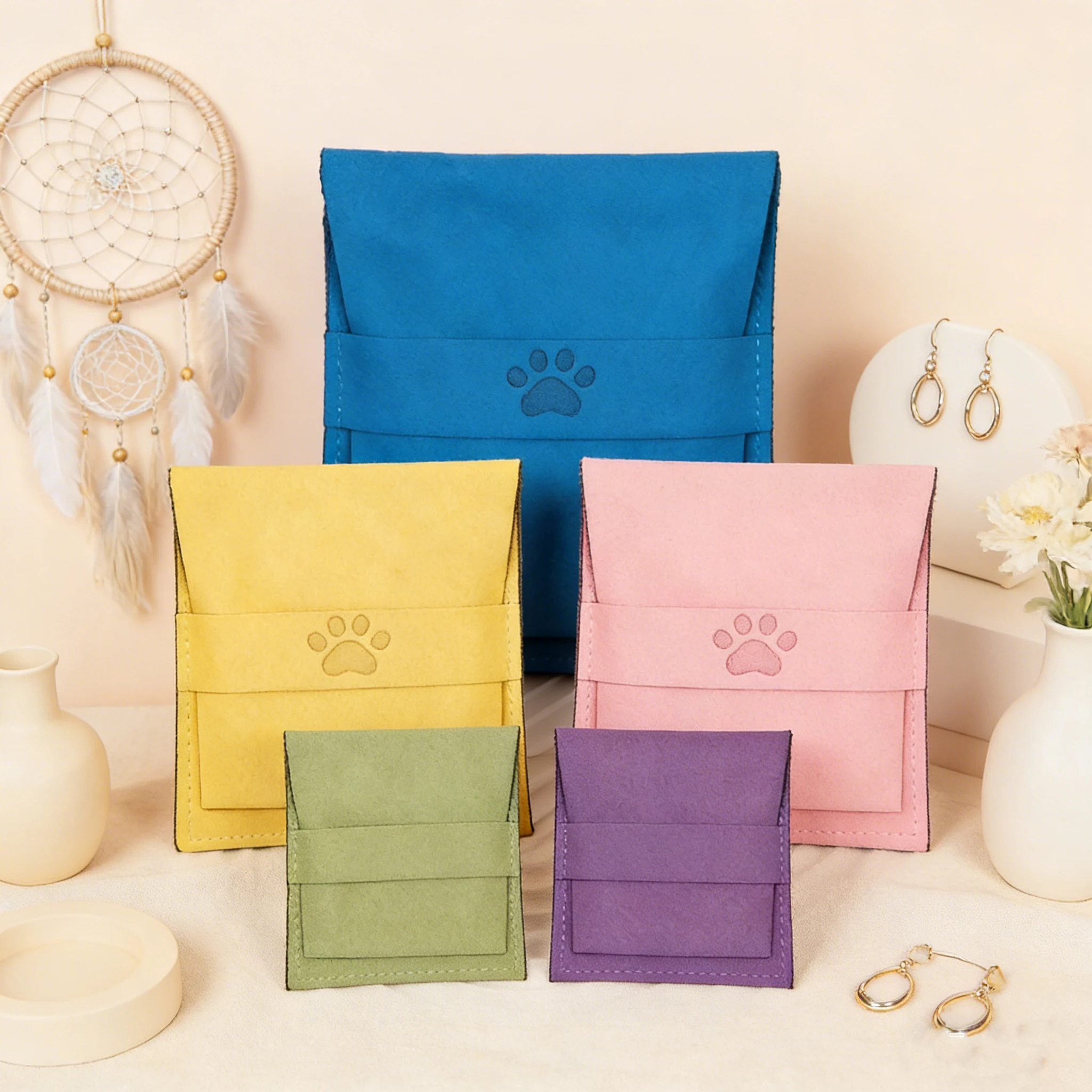 

Набор из 50 штук: подарочные мешочки из микрофибры 8x8 см с индивидуальным логотипом для ювелирных изделий, парфюмерии, серег, ожерелий, колец, органайзер для путешествий и хранения