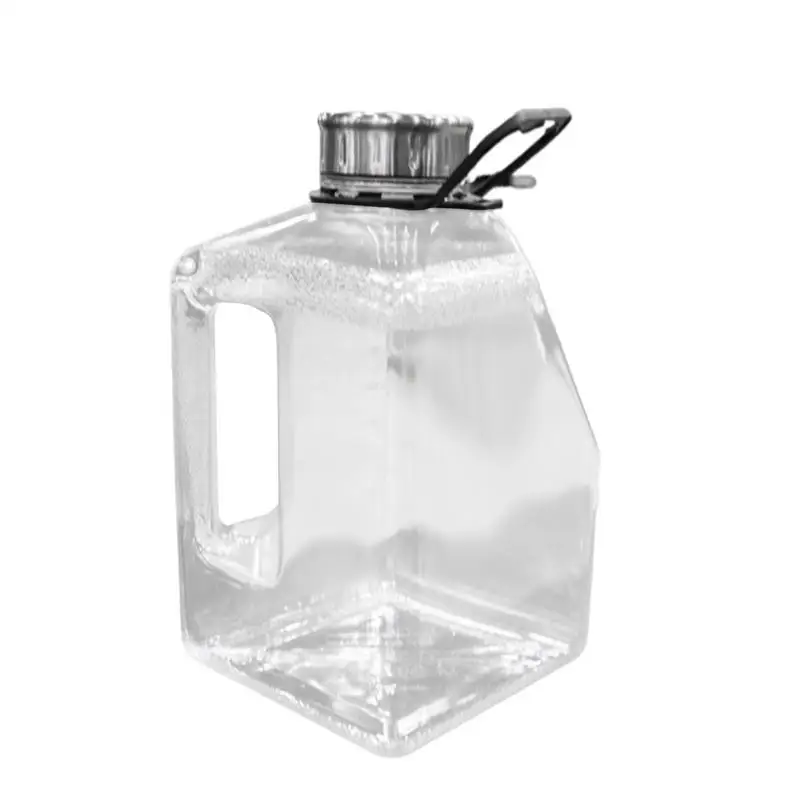 

Water Bottle Jug 2.7L Dumbbell Water Jug With Magnet Clear Big Capacity Sports Kettle With Leak Proof Lid For Women Drinking