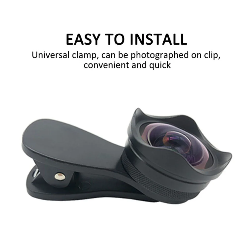 4K Smartphone Camera Lens 0.45X Wide-angle 15X Macro Phone Lens with Universal Clip for iPhone Samsung Huawei Smartphones