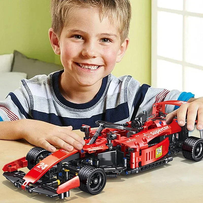 Technical Blocks F1 Speed Racing Formula 1 Sport City Supercar Racing Car Model Building Blocks Bricks Kid Toys Gift