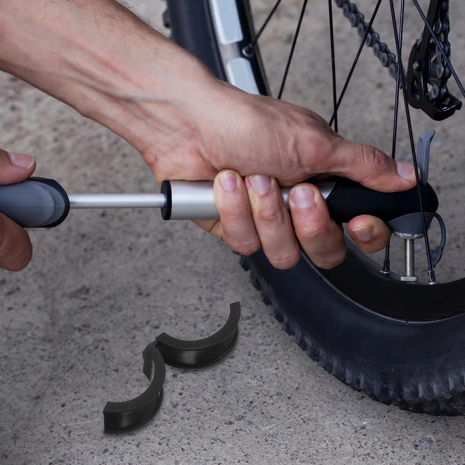 

8pcs Bicycle Handlebar Stem Spacers Durable Shock Absorption Easy Installation Compatibility Enhanced Stability Gear Alignment