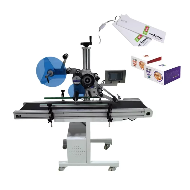 Fully Automatic Desktop Flat Surface Labeling Machine Tabletop Flat Face Bag Labeling Machine Square Bottle Labeling Machine