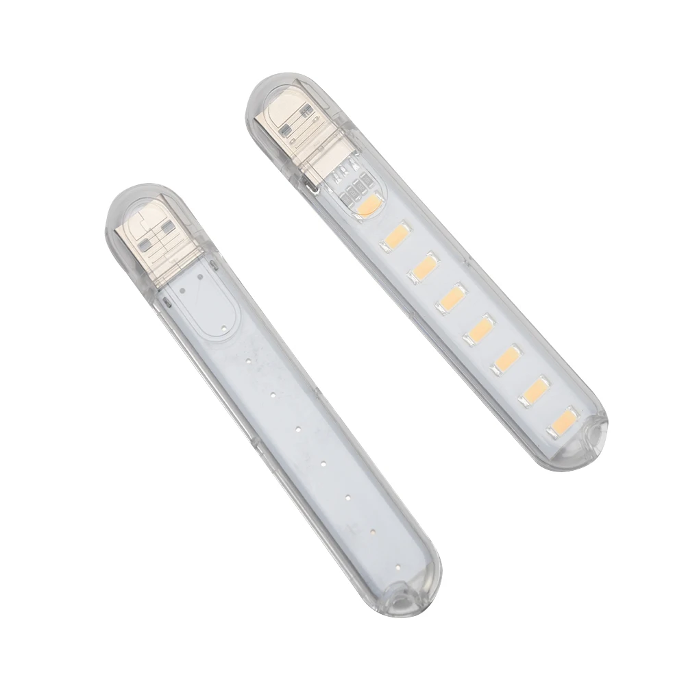Luz Nocturna móvil para oficina, lámpara LED USB Flexible para el hogar, ahorro de energía, portátiles, iluminación pequeña de plástico para ordenador y dormitorio