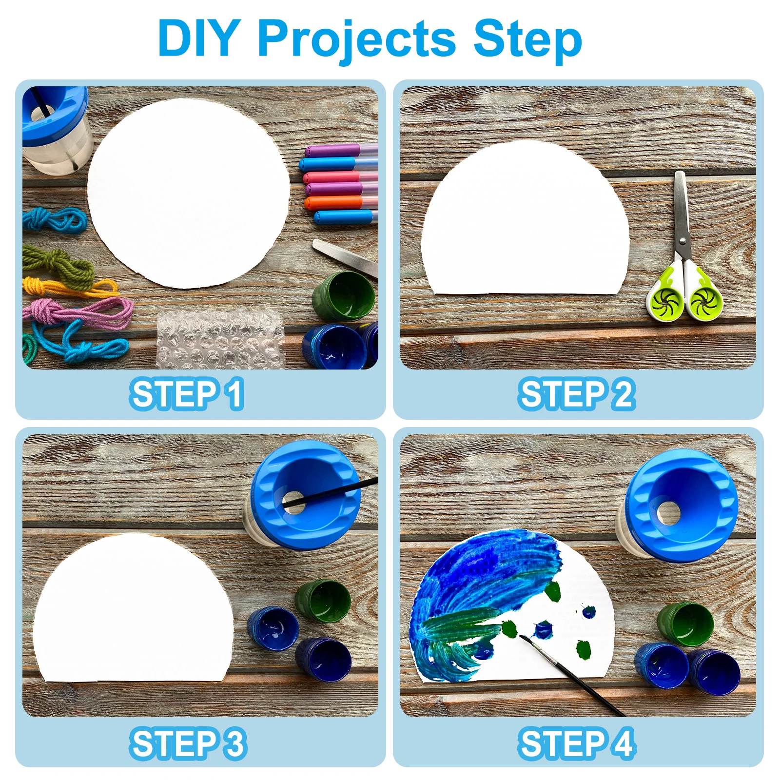 25Pcs 5cm Circle Card Stock Round Labels Paper Card Cutouts Paper Thick Cardstock Coaster for Craft Project Bulletin Board Decor