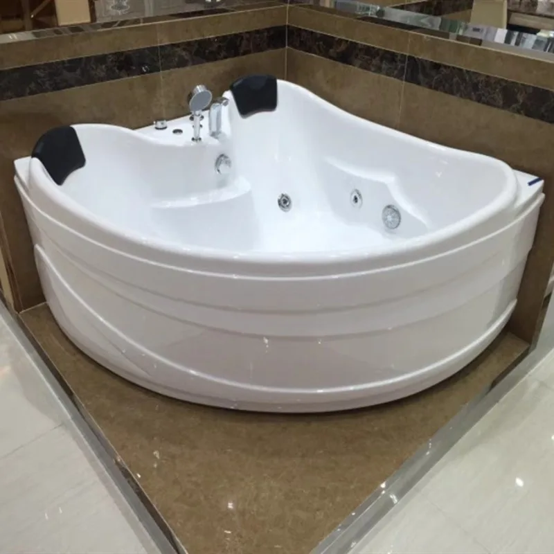 Jacuzzi para Parejas, Jacuzzi Triangular, Bañera de Hidromasaje, Bañera de Acrílico