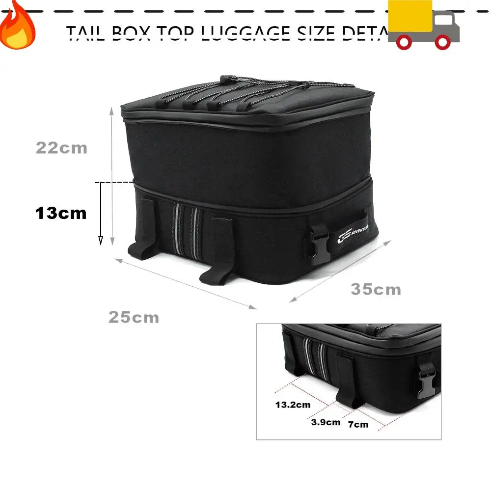 

Motorcycle Rear Seat Luggage Bag Tail Box Top Bag For BMW R1200GS R1250GS Accessories