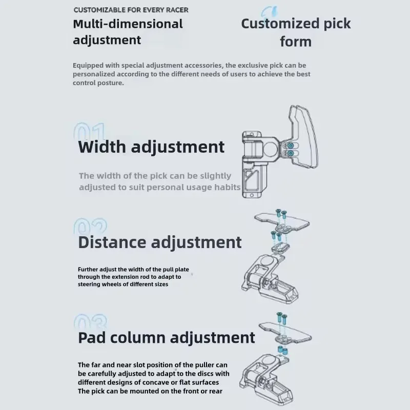 Simulated Racing Game Steering Wheel Shift Paddles Single/Double Paddles Neo X For Simagic Steering Wheel