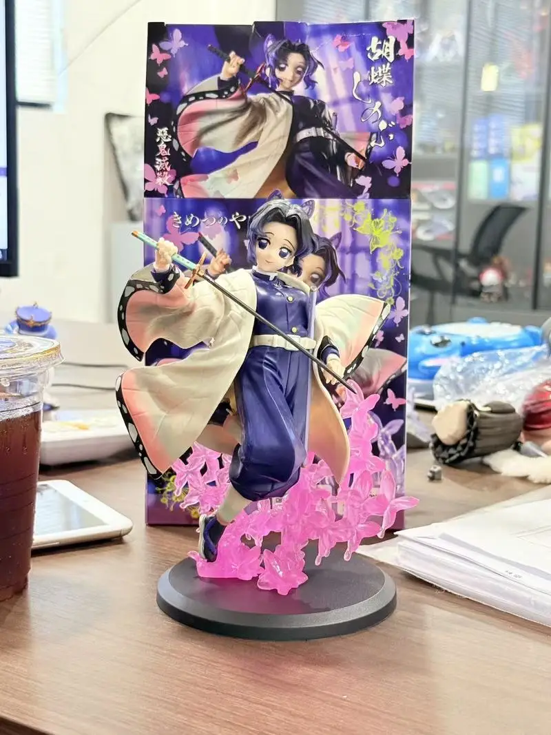 New 18cm Demon Slayer Shinobu Kochou Collectible Anime Figure Pvc Statue Desktop Decoration For Adult Collectors Fans view 6