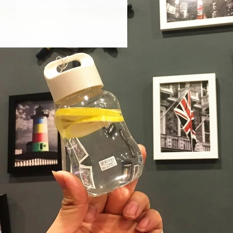 

Новая портативная пластиковая бутылка для воды с ручкой, прозрачная, удобная, креативная кружка для мужчин и женщин, студентов, с милым дизайном