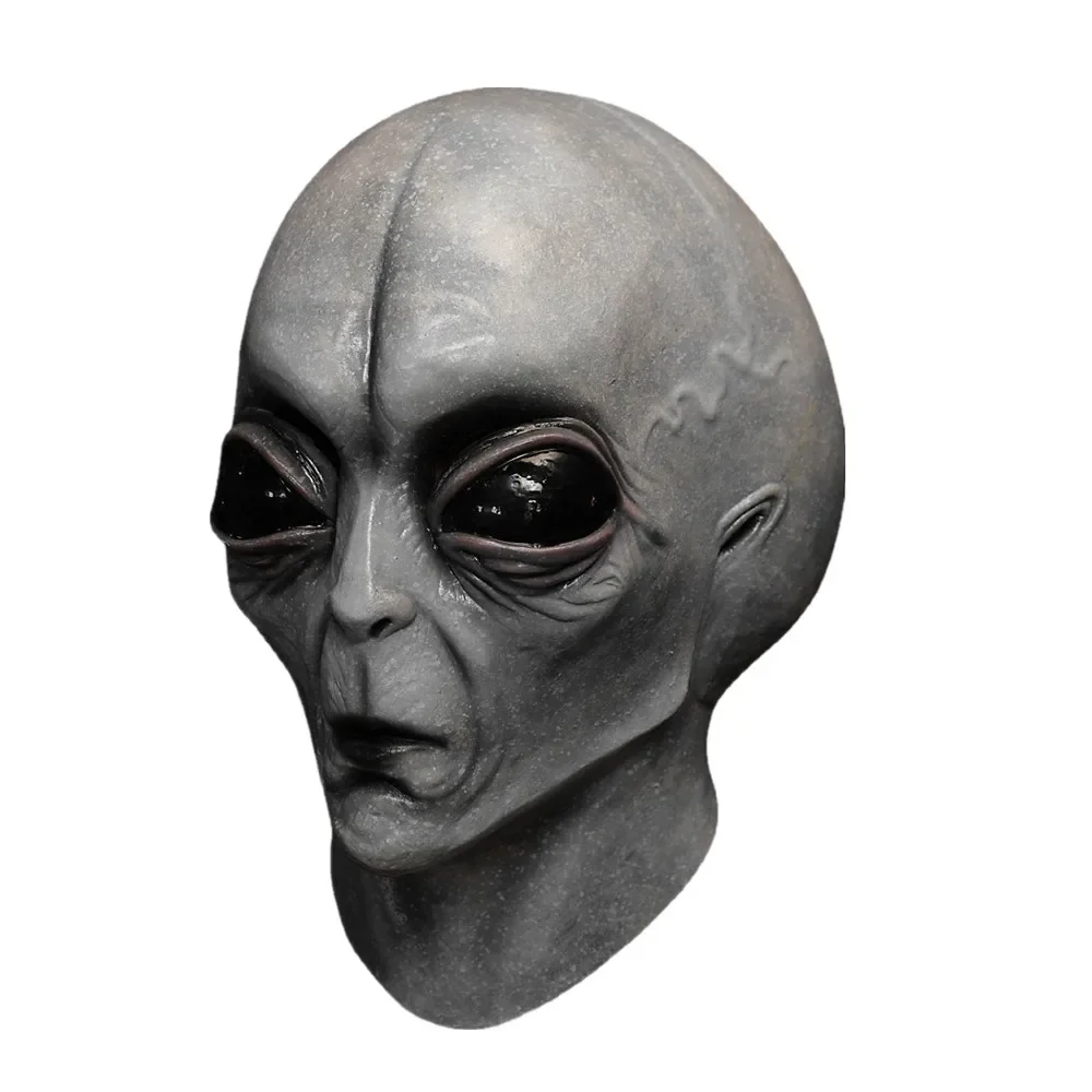 Latex Alien Headcover Halloween Alien Cosplay Maskers UFO Film Acteren Kostuum Props Masques Rekwisieten Vakantie Kinderen Speelgoed Alien Masker