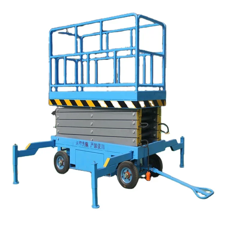 

2024 Cheap 6m Dual Mast Lift Electric Hydraulic Lift Table Self Propelled Scissor Lift