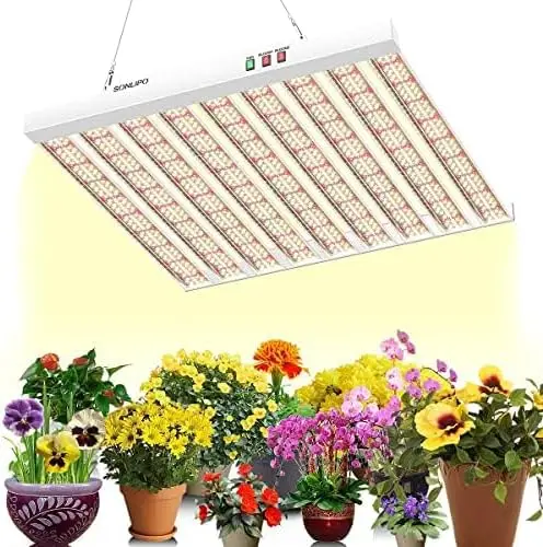 Full Spectrum LED Grow Light, Lâmpadas crescentes com novos diodos e luzes IR, Veg Bloom, Cobertura 5x5ft, 2024