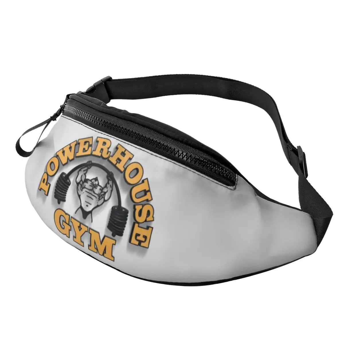 Powerhouse Gym Fanny Bag Custom Bodybuilders Fitness Crossbody Pacote de cintura Homens Mulheres Ciclismo Camping Telefone Money Pouch