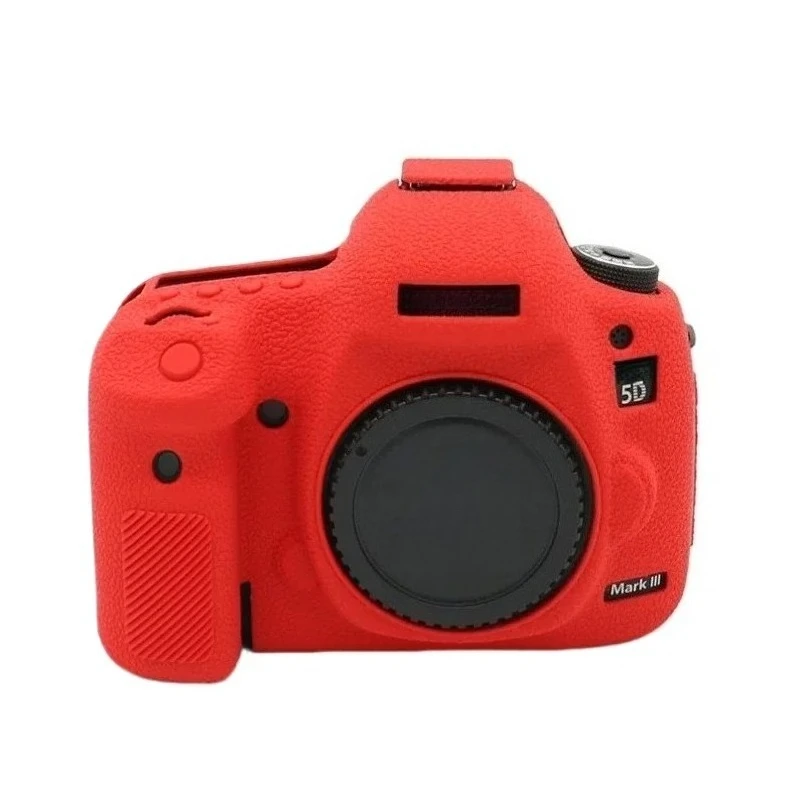 

Silicone Case with Anti-skid Texture for Canon EOS 5D Mark III 5D3 5Ds R 5Ds - Body-Only Body Cover Shockproof Camera Protector