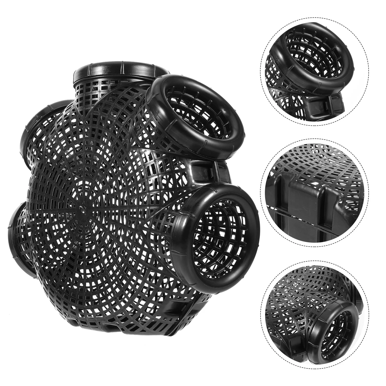 

1pcs Fish Shrimp Cage Trap Reusable Portable Folding Crawfish Mesh Net For Saltwater Freshwater Lobster Crab Eel Catching