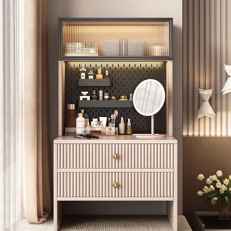 

Small Makeup Vanity Table Bedroom European Comfortable Girl Cheap Dressing Table Beauty Storage Penteadeira Postmodern Furniture