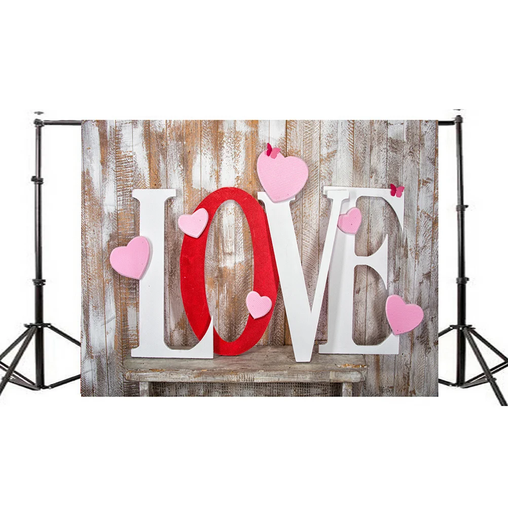 

Valentine's Day Love Heart Photography Backdrop 90x150cm Photo Background Seamless Wrinkle Free Photo Backdrop for Pictures